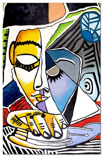 Obraz ręcznie malowany Pablo Picasso Głowa czytającej kobiety 80x120