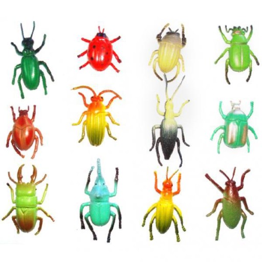Beetle Model Toy 12 Pieces Multicolored