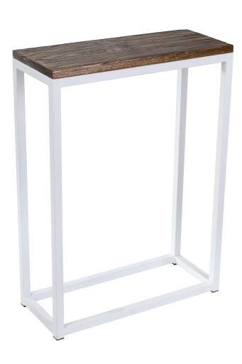 Konsola loft z drewnianym blatem SK1 industrialna