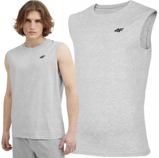 MĘSKI PODKOSZULEK 4F TANK TOP 4FSS23TSLEM016 XL
