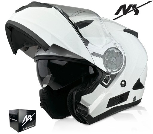 KASK MOTOCYKLOWY NX TOURISM r.M SZCZĘKOWY | 2xHOMOLOGACJA P/J | ECER 22-06