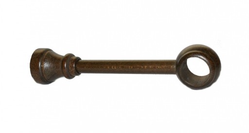 WSPORNIK KARNISZA DREWNIANY 28mm wenge pojedynczy