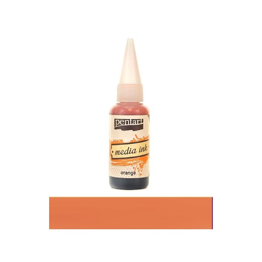 PENTART TUSZ MEDIA INK 20 ml POMARAŃCZOWY