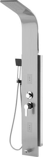 PANEL PRYSZNICOWY NATRYSKOWY INOX STEELY 6 FALA