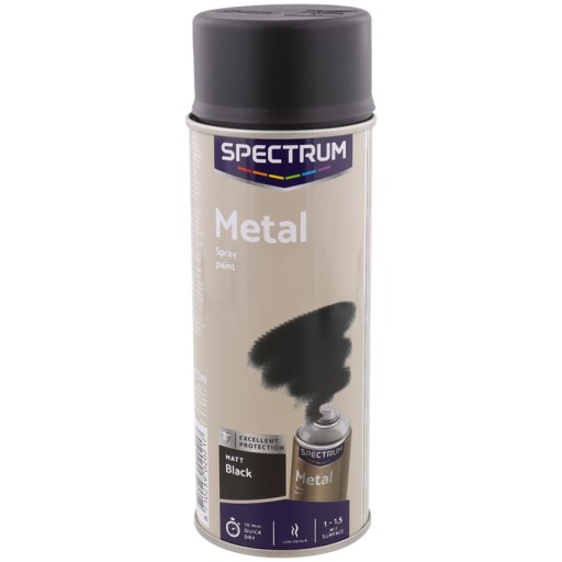 FARBA W SPRAYU DO METALU MATOWA 300ML CZARNA