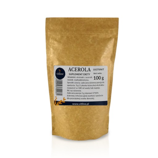ACEROLA W PROSZKU 100g NATURALNA WITAMINA C