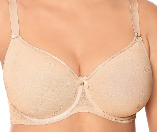 Biustonosz usztywniany Nipplex by mefemi AMANDA beżowy 75E
