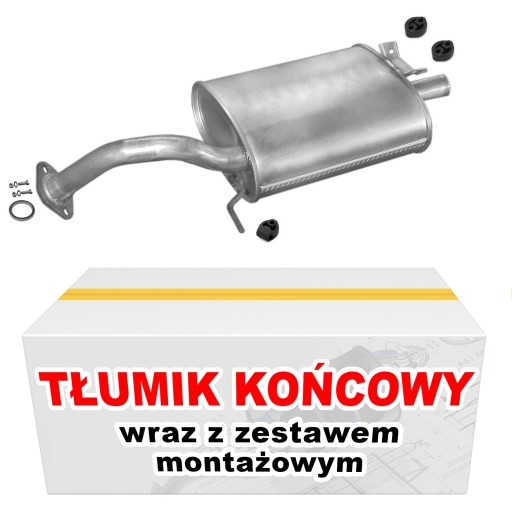 Tłumik końcowy Toyota Corolla Compact 1.3 1.6 1.8