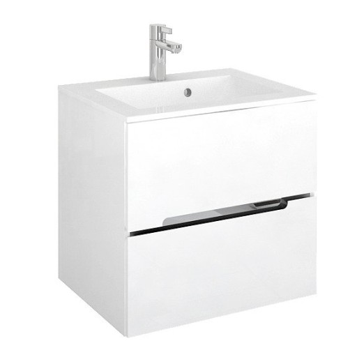 Szafka z umywalką 60 cm Silver biała