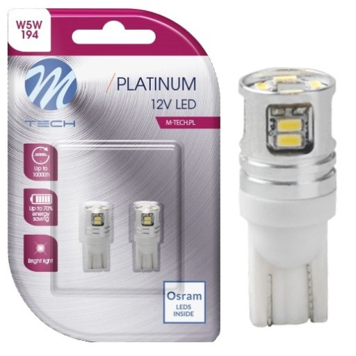 ŻARÓWKI W5W LED OSRAM M-TECH 12 SMD 3014 BIAŁA