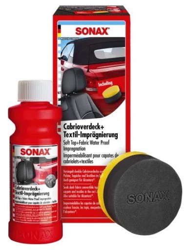 SONAX IMPREGNAT DO DACHÓW CABRIO I MATERIAŁÓW TEKSTYLNYCH 250ML.