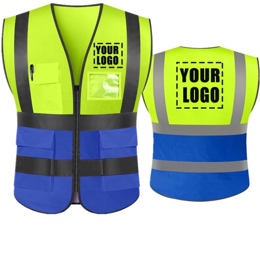 Custom Your Text Logo High Visibility Security Ref