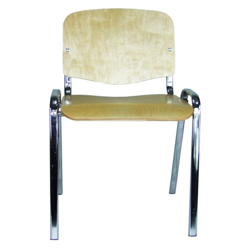 krzesło iso chrom sklejka wood robocze warsztatowe