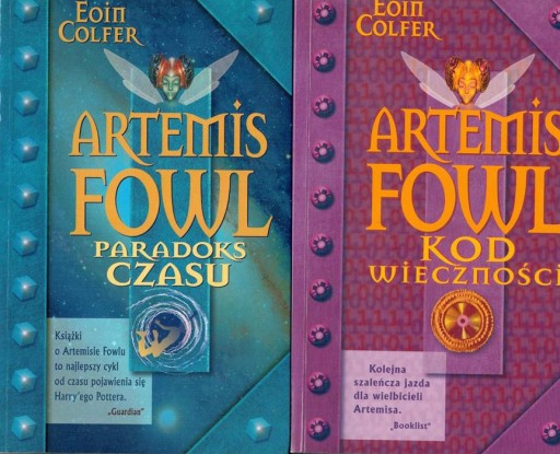 ARTEMIS FOWL KOD WIECZNOŚCI PARADOKS CZASU Colfer
