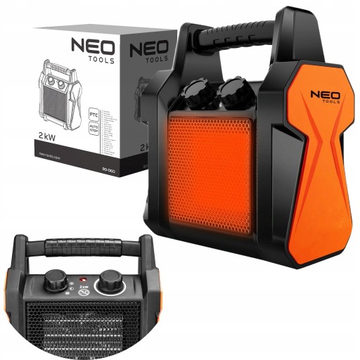 NAGRZEWNICA ELEKTRYCZNA ceramiczna 2kW NEO 90-060