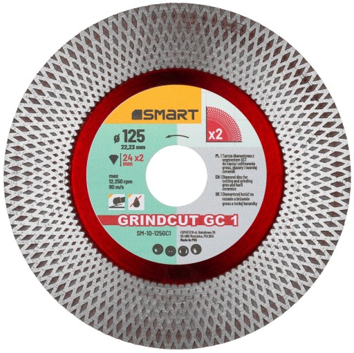 TARCZA DIAMENTOWA DO CIĘCIA I SZLIFU GRESU 125MM