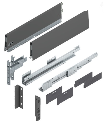 BLUM Merivobox standard 500mm wys K antracyt 40kg