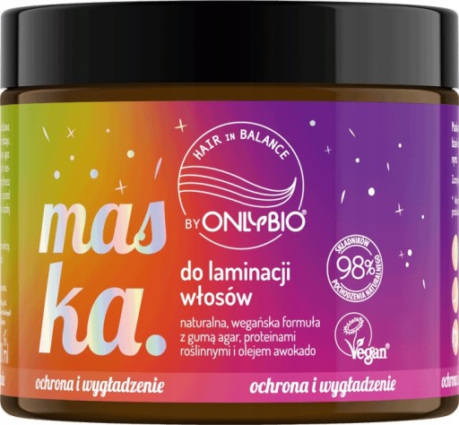 ONLYBIO HAIR BALANCE MASKA DO LAMINACJI WŁOSÓW
