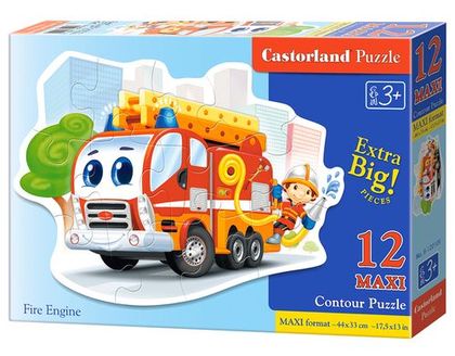 Puzzle 12 maxi Fire Engine CASTOR /Castorland