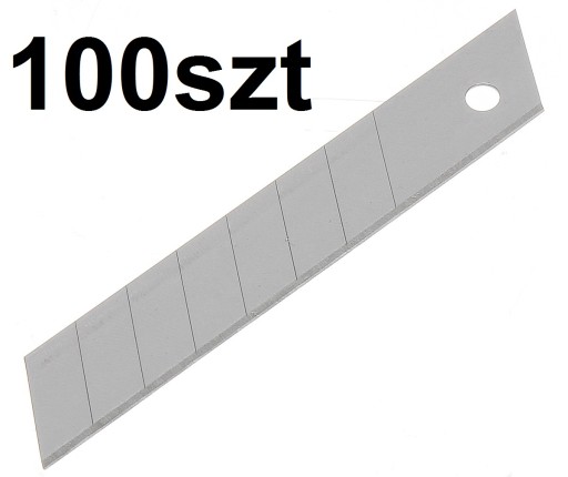 OSTRZA DO NOŻA OSTRZE WYMIENNE ŁAMANE 18mm 100szt