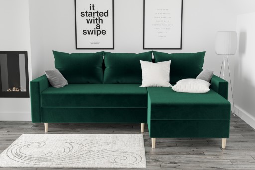 Narożnik Rozkładany Rogówka 225 cm RN03 O-sofa