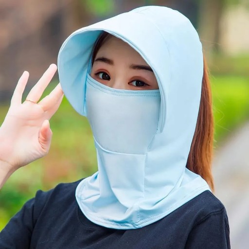 Outdoor Sunscreen Cap UV Protection Breathable Ice Silk Cap Summer Quick