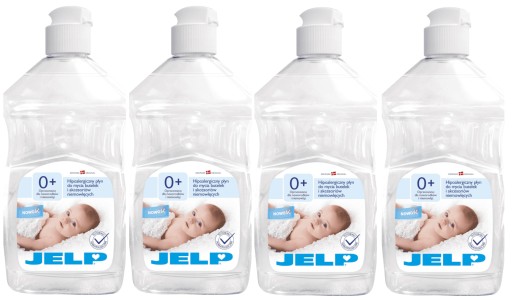 JELP 0+ HIPOALERGICZNY PŁYN DO MYCIA BUTELEK AKCESORIÓW NIEMOWLĘCYCH 500ML