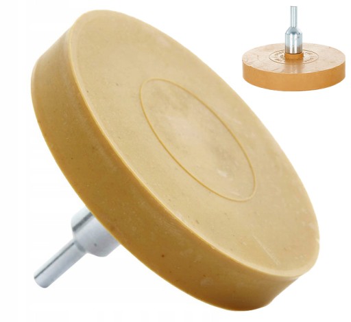 Krążek gumowy do usuwania kleju + Adapter