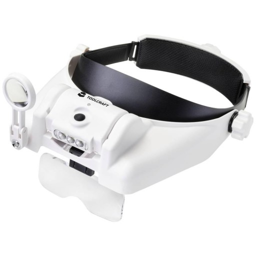 Lupa z lampką LED na głowę TOOLCRAFT 3.5x