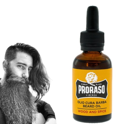 Olejek do brody WOOD & SPICE Proraso 30ml - cudowny, męski zapach