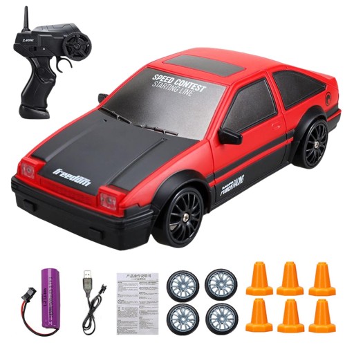1/24 Remote Control Car with LED Lights High Speed