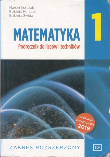 MATEMATYKA 1 PODRĘCZNIK ROZSZERZONY * OE PAZDRO *1