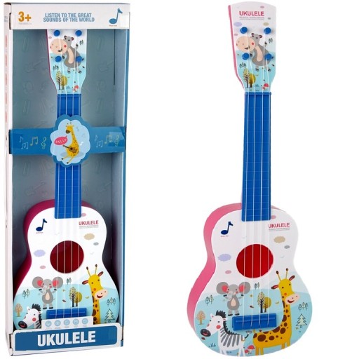 GITARA DLA DZIECI UKULELE DUŻA STRUNY INSTRUMENT GITARKA DZIECIĘC