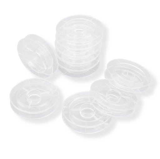 Szpula Plastikowa, Bezbarwna, 50x10mm, Średnica wewnętrzna: 36mm, 10szt