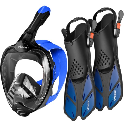 ZESTAW MASKA BEON PRO + PŁETWY BEON FLEX DO NURKOWANIA SNORKELINGU S/M