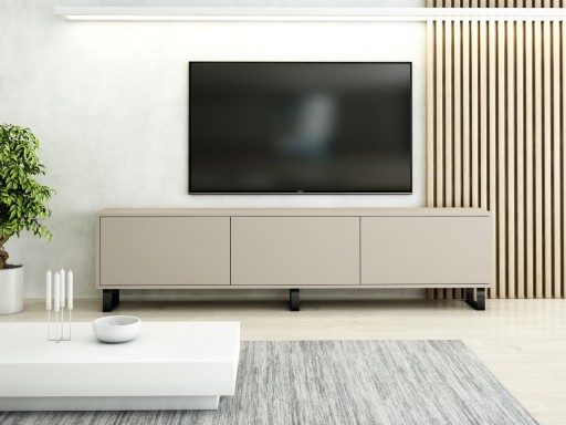WYSOKA SZAFKA RTV LOFT 200 KASZMIR NOWOCZESNA
