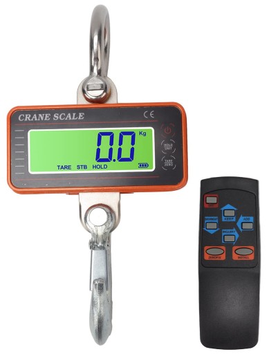 Waga Hakowa LCD SIDEON Dźwigowa Wisząca 1,5t 1500kg do BigBagów Crane Scale