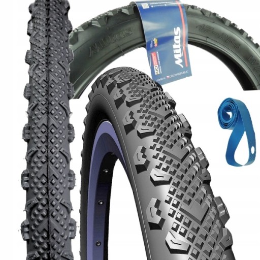 Opona rowerowa MTB 26x1,9 50-559 +opaska na obręcz zestaw opony rowerowe 26