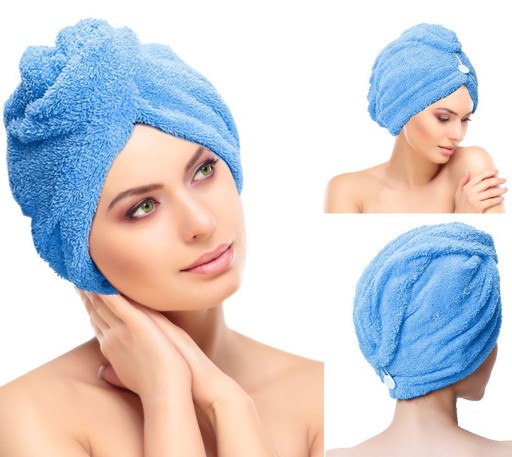 RĘCZNIK NA GŁOWĘ TURBAN DO WŁOSÓW Z MIKROFIBR