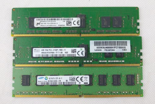 Pamięć RAM Mix DDR4 4GB PC4 2133p ECC