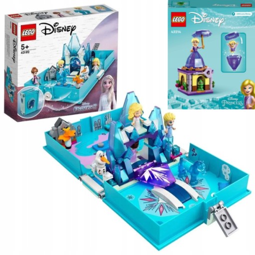 LEGO DISNEY PRZYGODY ELZY I NOKKA ZESTAW 43189 + LEGO 43214 PREZENT ZESTAWY