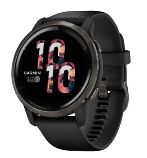 Zegarek sportowy Smartwatch Garmin Venu 2 CZARNY DOKŁADNE POMIARY