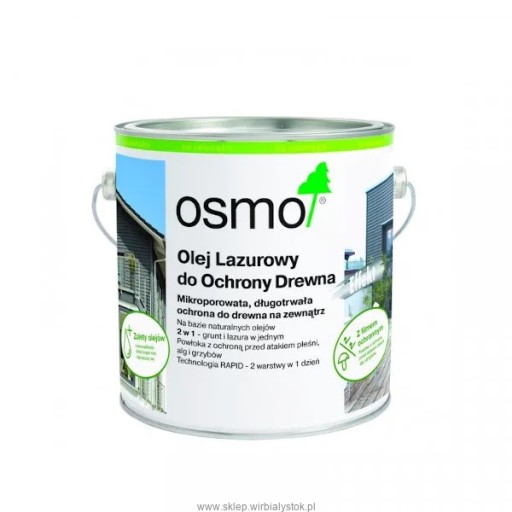 Osmo 701 Bezbarwny Lazura Ochronna do drewna 2,5 L