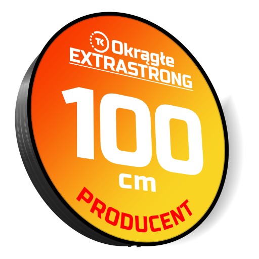 Kaseton Okrągły LED EXTRA STRONG 1-str 100cm