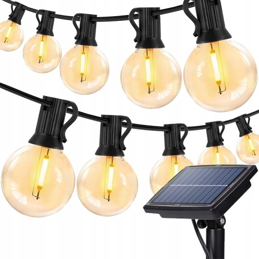 LAMPKI OGRODOWE SOLARNE GIRLANDA 100LED 12M