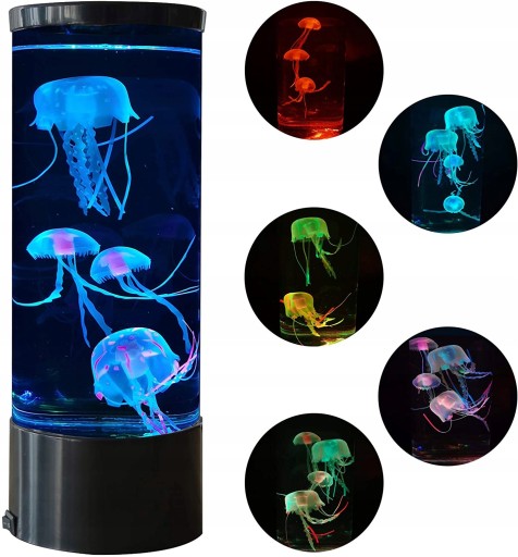 Lampa LED zmieniająca kolor symulacj meduzy lampka