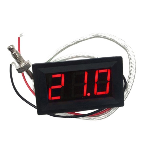 Blue, Digital Temperature Meter to C Sensor , 48x29x23mm Red