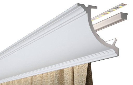 Maskownica Karnisza pod Led - NOWOŚĆ - QL027 11 cm