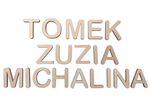 LITERKI do TABLICY MANIPULACYJNEJ imię dziecka