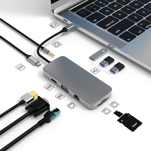 BL10V 10 in 1 USB-C / Type-C HUB